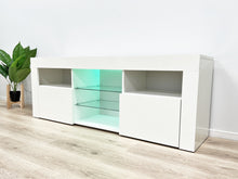 Load image into Gallery viewer, Atka 1.45m LED Entertainment Unit - White