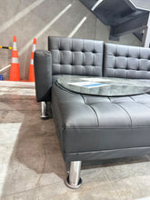 Load image into Gallery viewer, 22083 - Colorado 3 Seater Sofa Bed Futon with Chaise - Black - Betalife