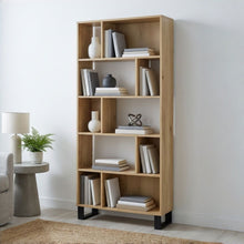 Load image into Gallery viewer, Frohna Bookshelf Display Shelf Bookcase Stand Rack - Oak