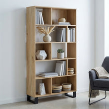Load image into Gallery viewer, Frohna Bookshelf Display Shelf Bookcase Stand Rack - Oak