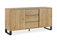 Load image into Gallery viewer, Frohna Sideboard Buffet Table with 3 Drawers - Oak