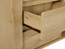 Load image into Gallery viewer, Frohna Sideboard Buffet Table with 3 Drawers - Oak