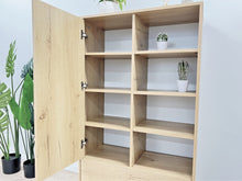 Load image into Gallery viewer, Frohna Bookshelf Cabinet with Drawer - Oak