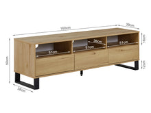 Load image into Gallery viewer, Frohna 1.6m Entertainment Unit - Oak