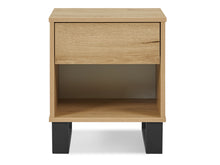 Load image into Gallery viewer, Frohna Wooden Bedside Table Nightstand - Oak