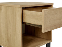 Load image into Gallery viewer, Frohna Wooden Bedside Table Nightstand - Oak