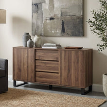 Load image into Gallery viewer, Frohna Sideboard Buffet Table with 3 Drawers - Walnut