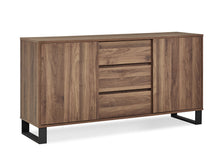 Load image into Gallery viewer, Frohna Sideboard Buffet Table with 3 Drawers - Walnut