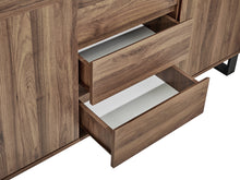 Load image into Gallery viewer, Frohna Sideboard Buffet Table with 3 Drawers - Walnut