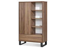 Load image into Gallery viewer, Frohna Bookshelf Cabinet with Drawer - Walnut