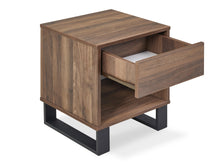 Load image into Gallery viewer, Frohna Wooden Bedside Table Nightstand - Walnut