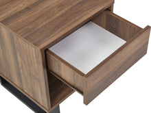 Load image into Gallery viewer, Frohna Wooden Bedside Table Nightstand - Walnut