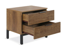 Load image into Gallery viewer, Ocala Wooden Bedside Table - Walnut