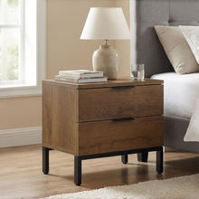 Load image into Gallery viewer, Ocala Wooden Bedside Table - Walnut