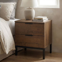 Load image into Gallery viewer, Ocala Wooden Bedside Table - Walnut