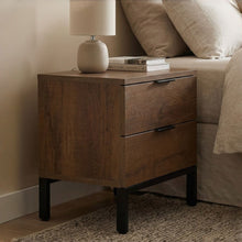 Load image into Gallery viewer, Ocala Wooden Bedside Table - Walnut