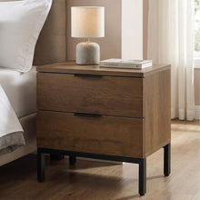 Load image into Gallery viewer, Ocala Wooden Bedside Table - Walnut