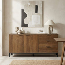 Load image into Gallery viewer, Ocala Sideboard Buffet Table - Walnut