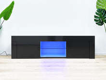 Load image into Gallery viewer, Maize 1.3m LED Entertainment Unit - Black