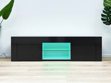 Load image into Gallery viewer, Maize 1.3m LED Entertainment Unit - Black