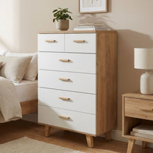 Load image into Gallery viewer, Alton Tallboy 6 Drawers - Natural + White
