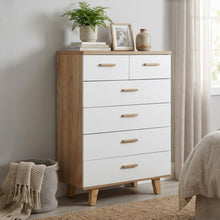 Load image into Gallery viewer, Alton Tallboy 6 Drawers - Natural + White