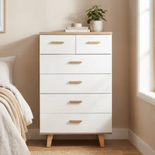 Load image into Gallery viewer, Alton Tallboy 6 Drawers - Natural + White