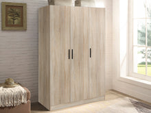 Load image into Gallery viewer, Bram 3 Door Wardrobe Cabinet - Oak