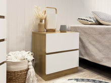 Load image into Gallery viewer, Harris Bedside Table - Oak + White