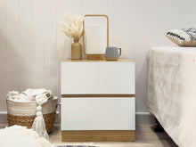 Load image into Gallery viewer, Harris Bedside Table - Oak + White