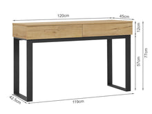 Load image into Gallery viewer, Frohna 120cm Computer Desk - Oak