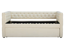 Load image into Gallery viewer, Anzer Single Trundle Bed Frame - Beige