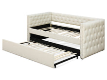Load image into Gallery viewer, Anzer Single Trundle Bed Frame - Beige