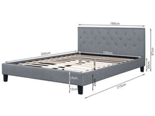 Load image into Gallery viewer, Blane Queen Bed Frame - Grey