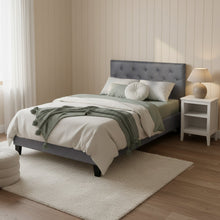 Load image into Gallery viewer, Blane King Single Bed Frame - Dark Grey
