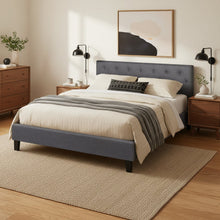 Load image into Gallery viewer, Blane Queen Bed Frame - Dark Grey