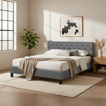 Load image into Gallery viewer, Blane King Bed Frame - Dark Grey