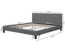 Load image into Gallery viewer, Blane Super King Bed Frame - Dark Grey