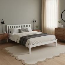 Load image into Gallery viewer, Baker Queen Wooden Bed Frame - White