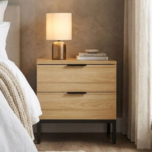 Load image into Gallery viewer, Ocala Wooden Bedside Table - Oak