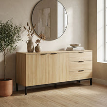 Load image into Gallery viewer, Ocala Sideboard Buffet Table with Drawer - Oak