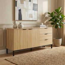 Load image into Gallery viewer, Ocala Sideboard Buffet Table with Drawer - Oak