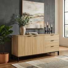 Load image into Gallery viewer, Ocala Sideboard Buffet Table with Drawer - Oak