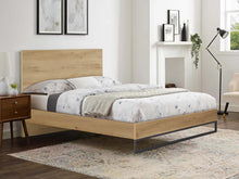 Load image into Gallery viewer, Frohna Queen Wooden Bed Frame - Oak