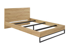 Load image into Gallery viewer, Frohna Queen Wooden Bed Frame - Oak