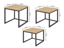 Load image into Gallery viewer, Xoan Nesting Coffee Table 3pcs - Oak