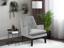 Load image into Gallery viewer, Mila Velvet Arm Chair - Grey