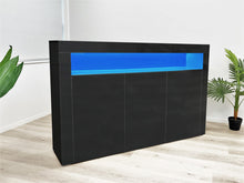 Load image into Gallery viewer, Shiel Sideboard Buffet Table 3 Door - Black