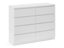 Load image into Gallery viewer, Tongass Wooden Low Boy 8 Drawers - White