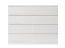 Load image into Gallery viewer, Tongass Wooden Low Boy 8 Drawers - White